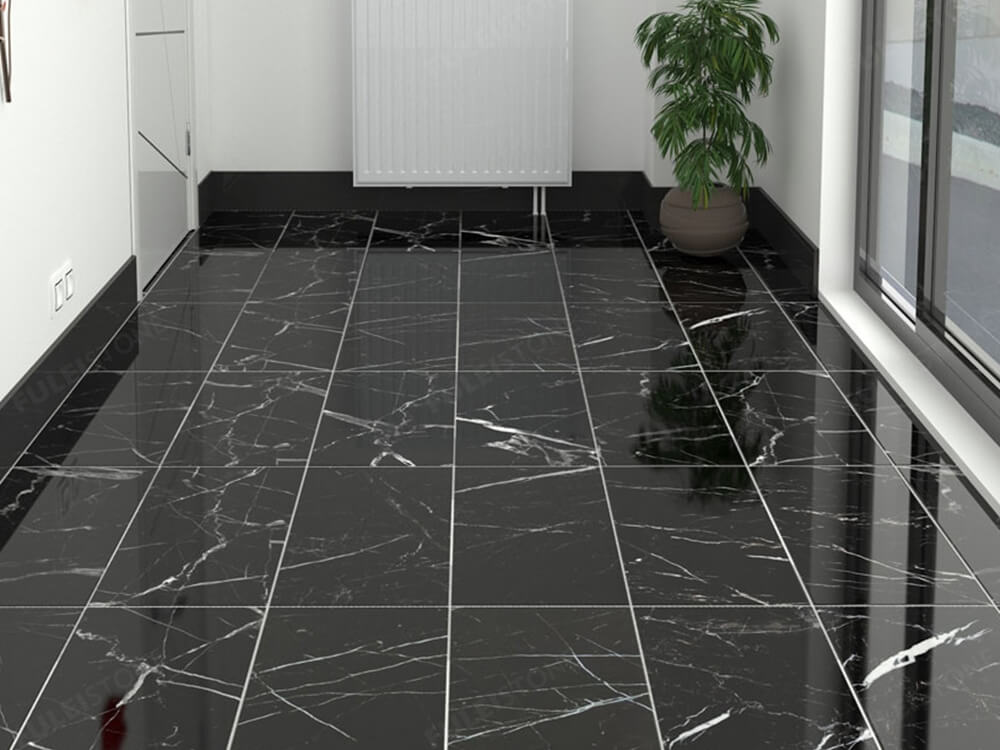 Nero Marquina Marble flooring tile
