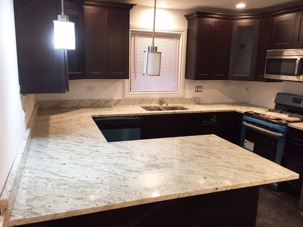 river white granite kitchen countertop