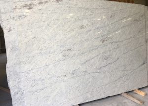 river white granite slab