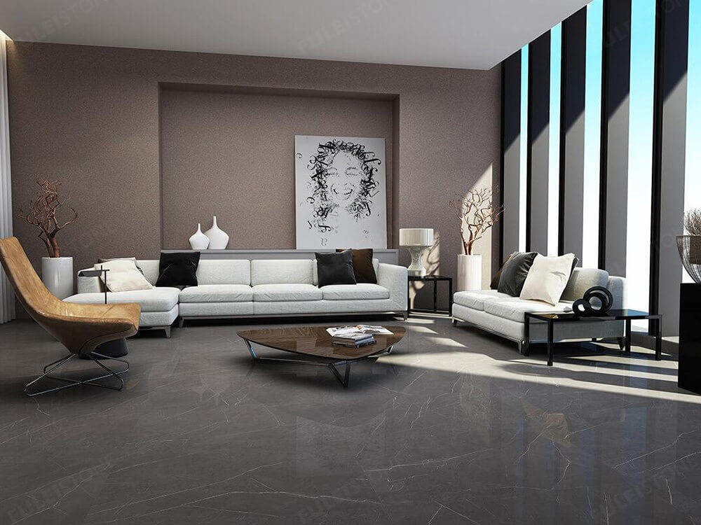 Pietra Grey Marble Flooring Tiles