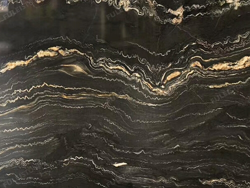 Brazil Portoro Marble Slab Texture