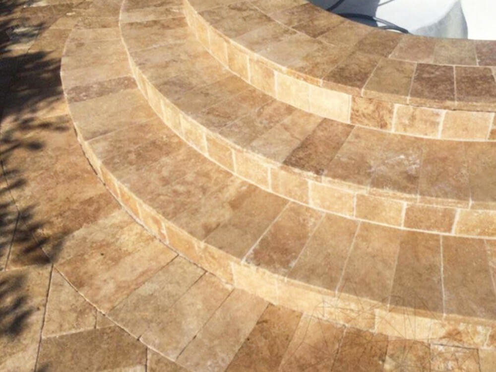 Noce Travertine for Pool Coping
