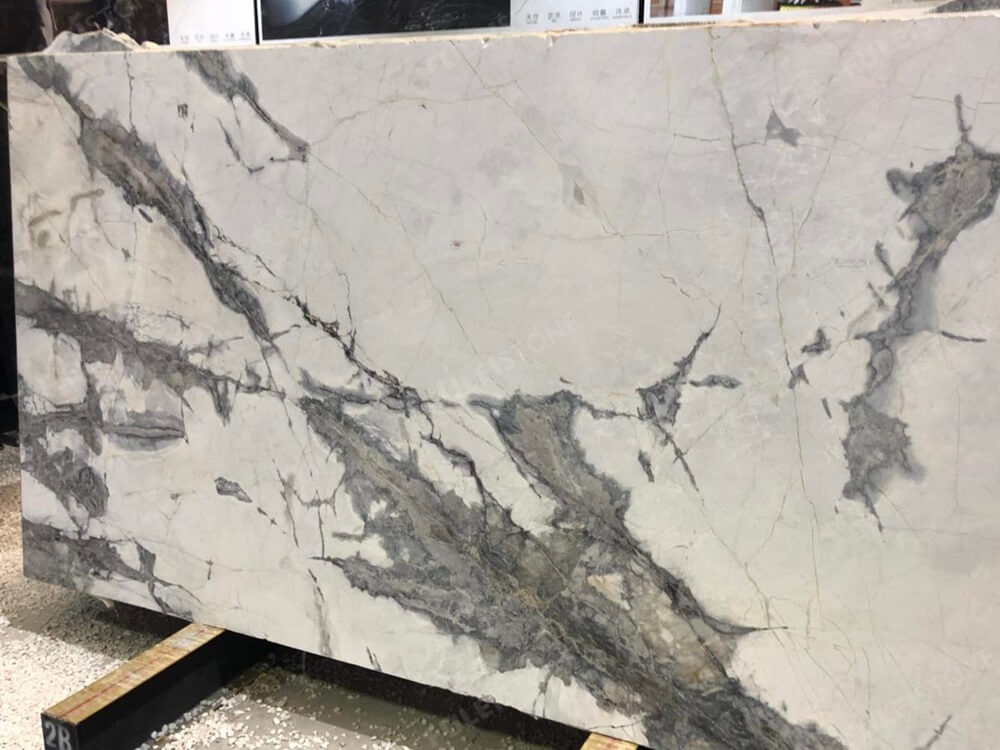 invisible gray marble slab