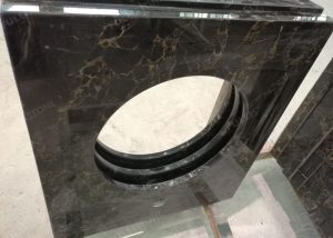 Portoro Breccia marble vanity tops