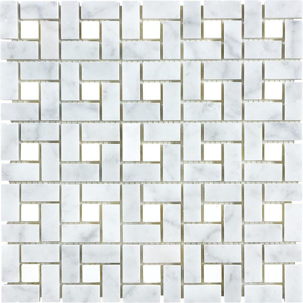 carrara pinwheel marble natural stone mosaic tile