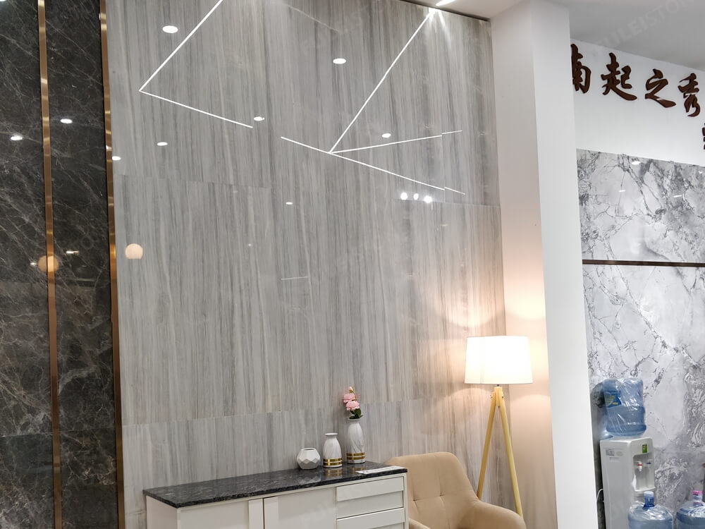 Ice wood marble for wall