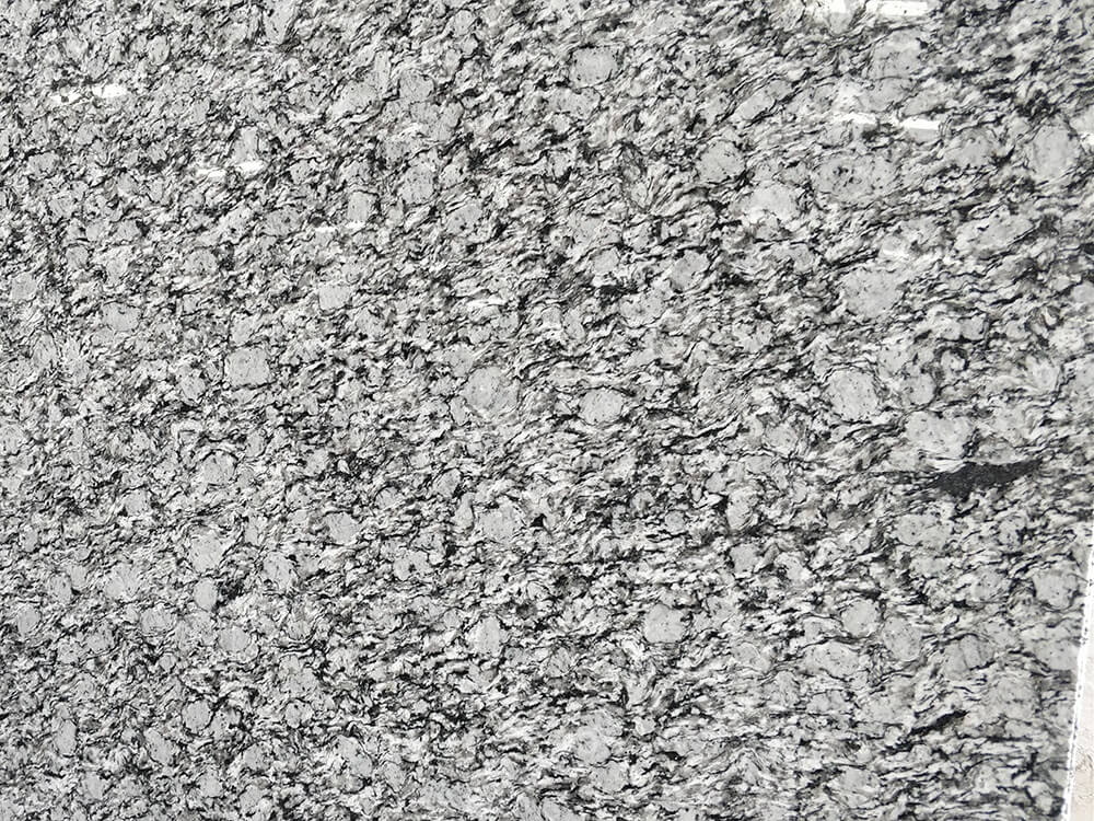 Wave White Granite Slab Texture