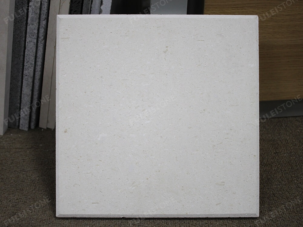 Honed White Lymra Limestone Texture