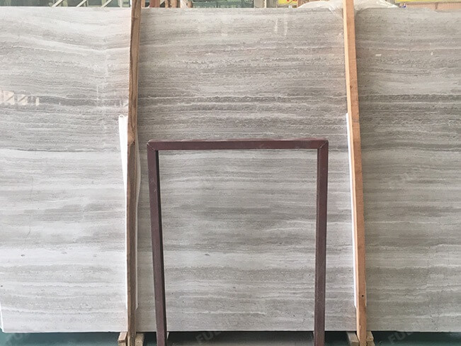 The Second Layer of White Wood Marble Slabs