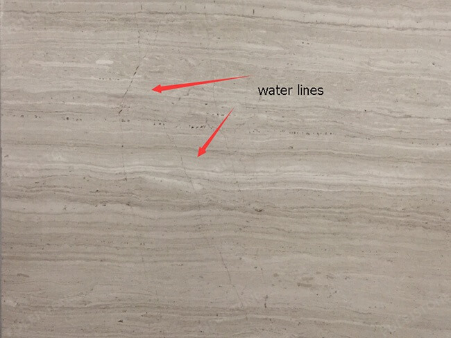 water lines of white wood marble