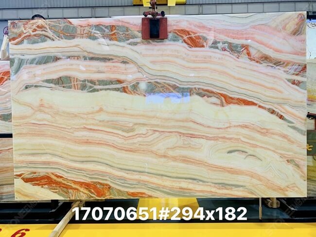Rainbow Onyx Slabs for Walls and Bar Tops - Fulei Stone