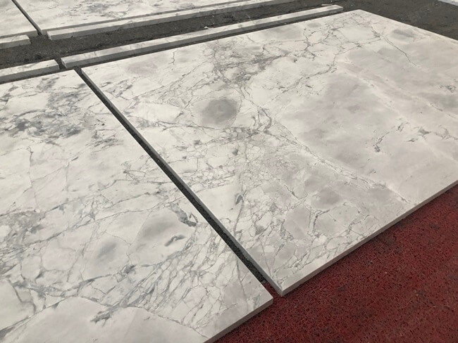Super White Marble Tiles Dry Laying (4)