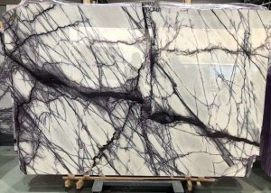 polished milas lilac marble slab