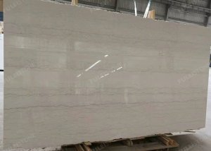 perlino bianco marble vein cut in packing