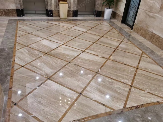 Breccia Sarda pattern for floor
