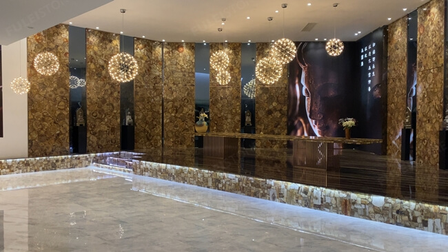 Agate stone lobby Design