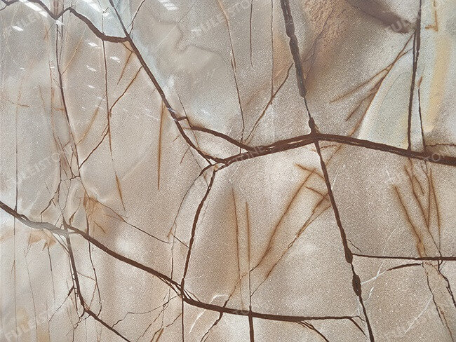 close up of roma imperiale quartzite