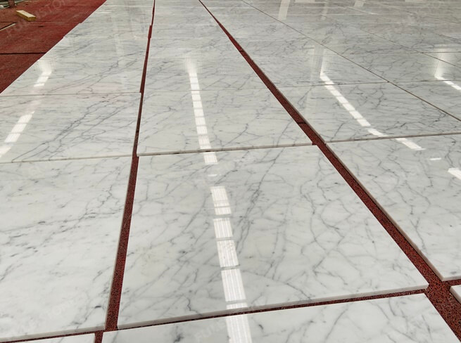 statuarietto marble tile layout job