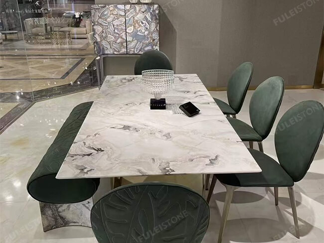 Dover White Marble table