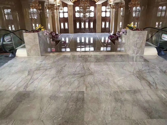 Silver River marble for hall floor