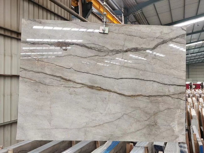 Silver River marble with big veins
