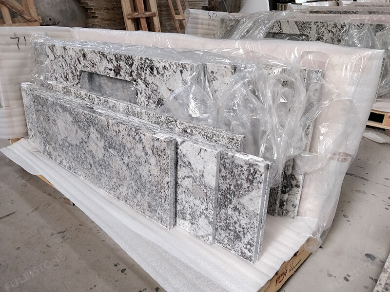 packing of alaska white granite countertops (1)
