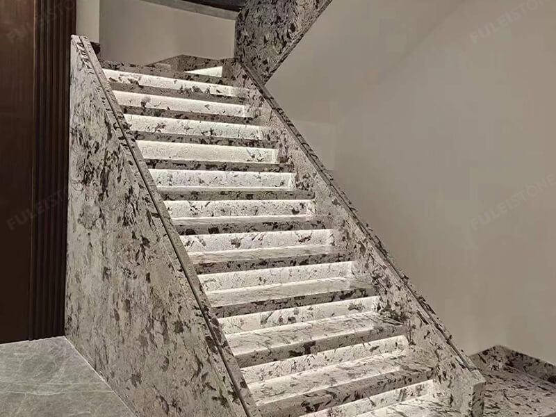 tourmaline granite stairs