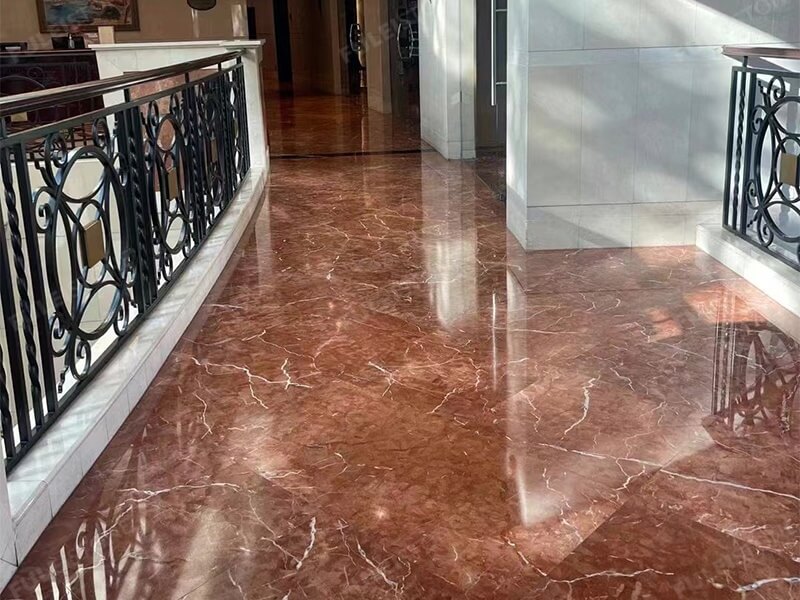 rojo alicante marble flooring