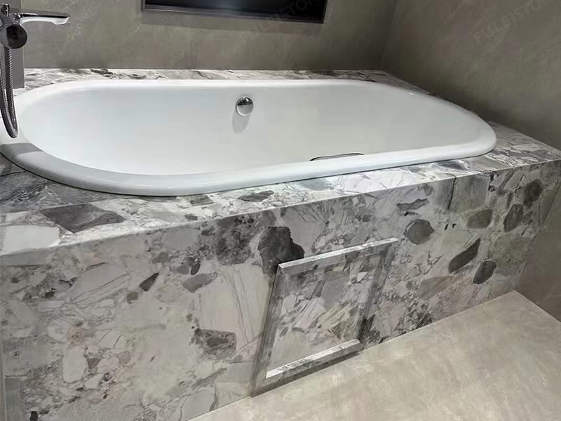 breccia grey marble tub surround (1)