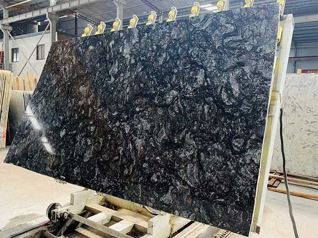 big Lethered Metalicus Granite slabs